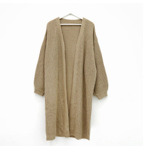 Women's Open-Front Chunky Knit Cardigan