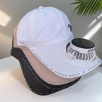 Multifunctional Baseball Cap with Removable Solar Fan and Adjustable Brim