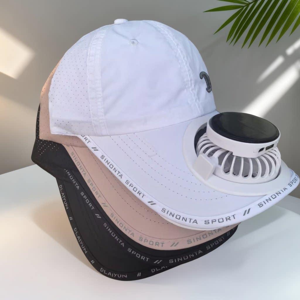 Multifunctional Baseball Cap with Removable Solar Fan and Adjustable Brim