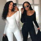 Women's Long Sleeve Bodycon Jumpsuit