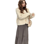 Women's Cocoon Cardigan with Button Details
