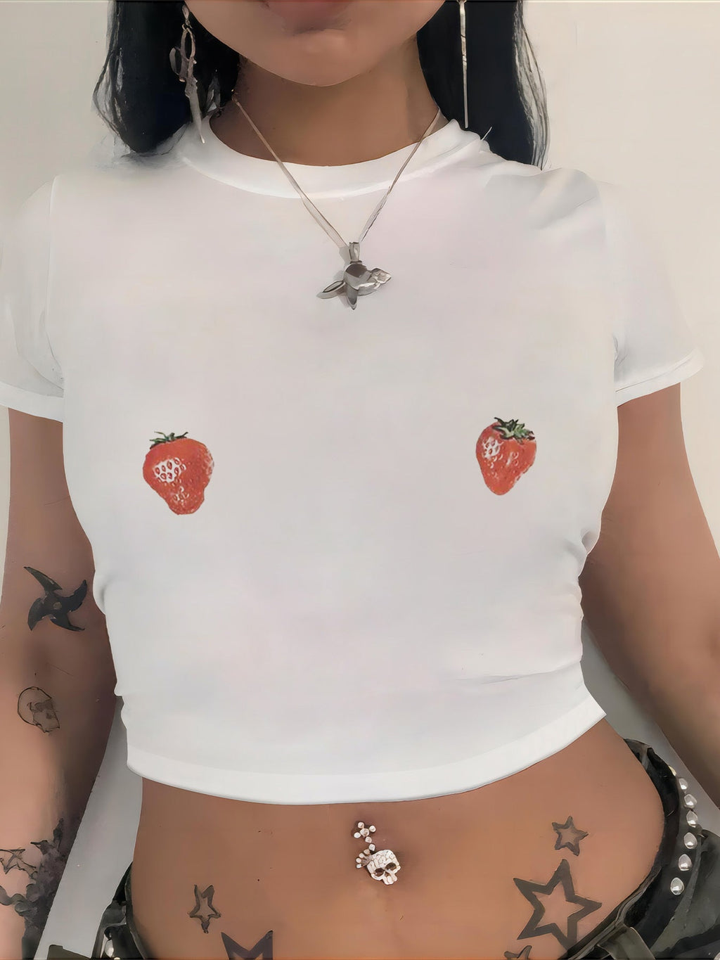 Women's Statement Print Crop T-Shirt