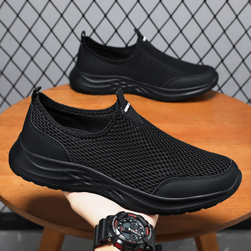 Women's Breathable Slip-On Athletic Shoes with Elastic Structure