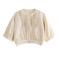 Women's Blouse with Refined Lace and Pleat Details