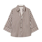 Women's Shirt Blouse with Casual Cut and Elegant 3/4 Sleeves