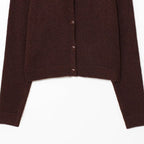 Elegant Women's Cardigan with Button Closure and Round Neckline