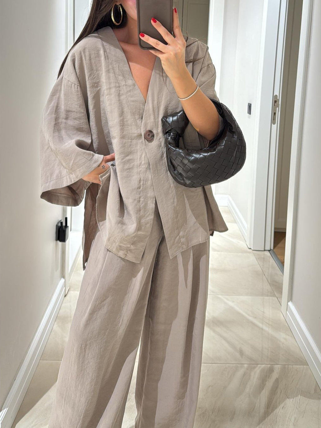 Women's Casual Linen Pantsuit