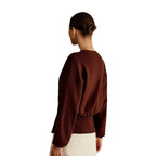 Elegant V-Neck Cardigan with Decorative Button