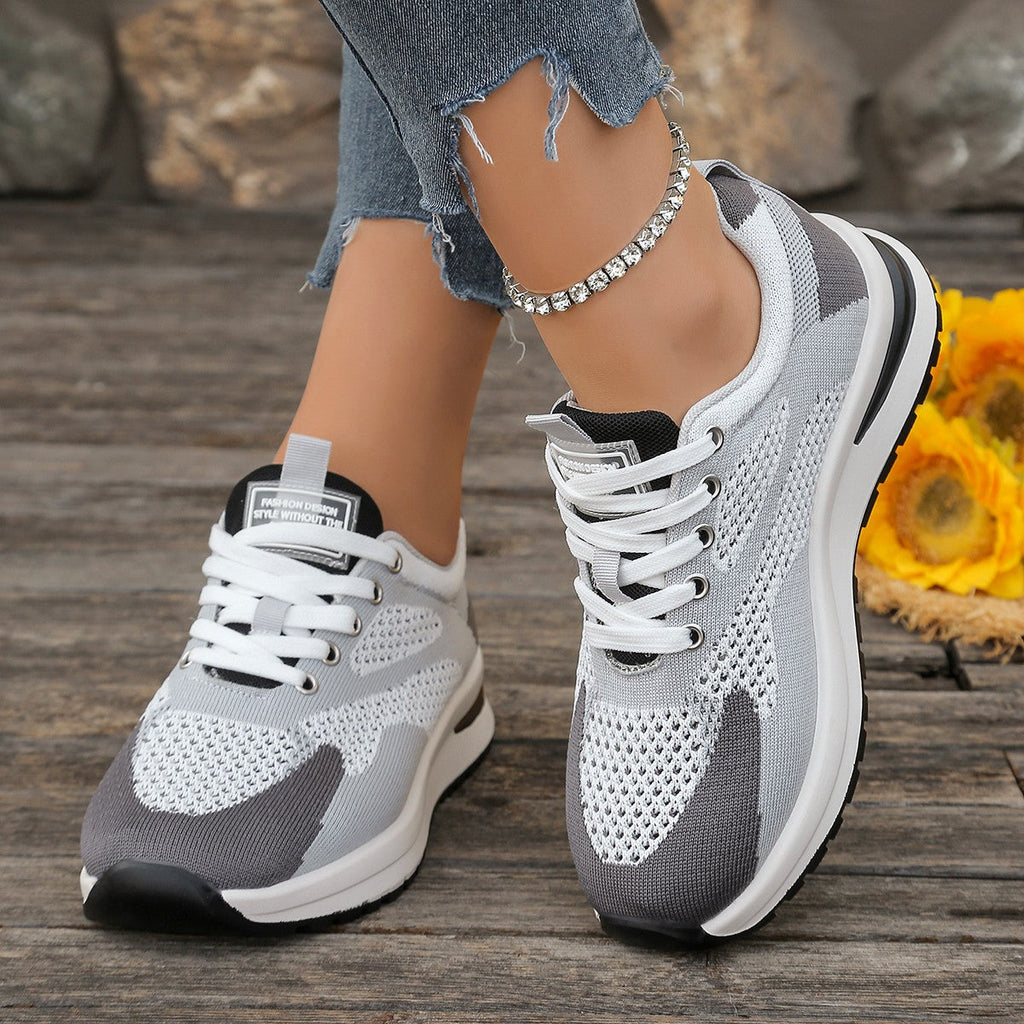 Women's Breathable Running Sneakers with Flexibly Woven Upper