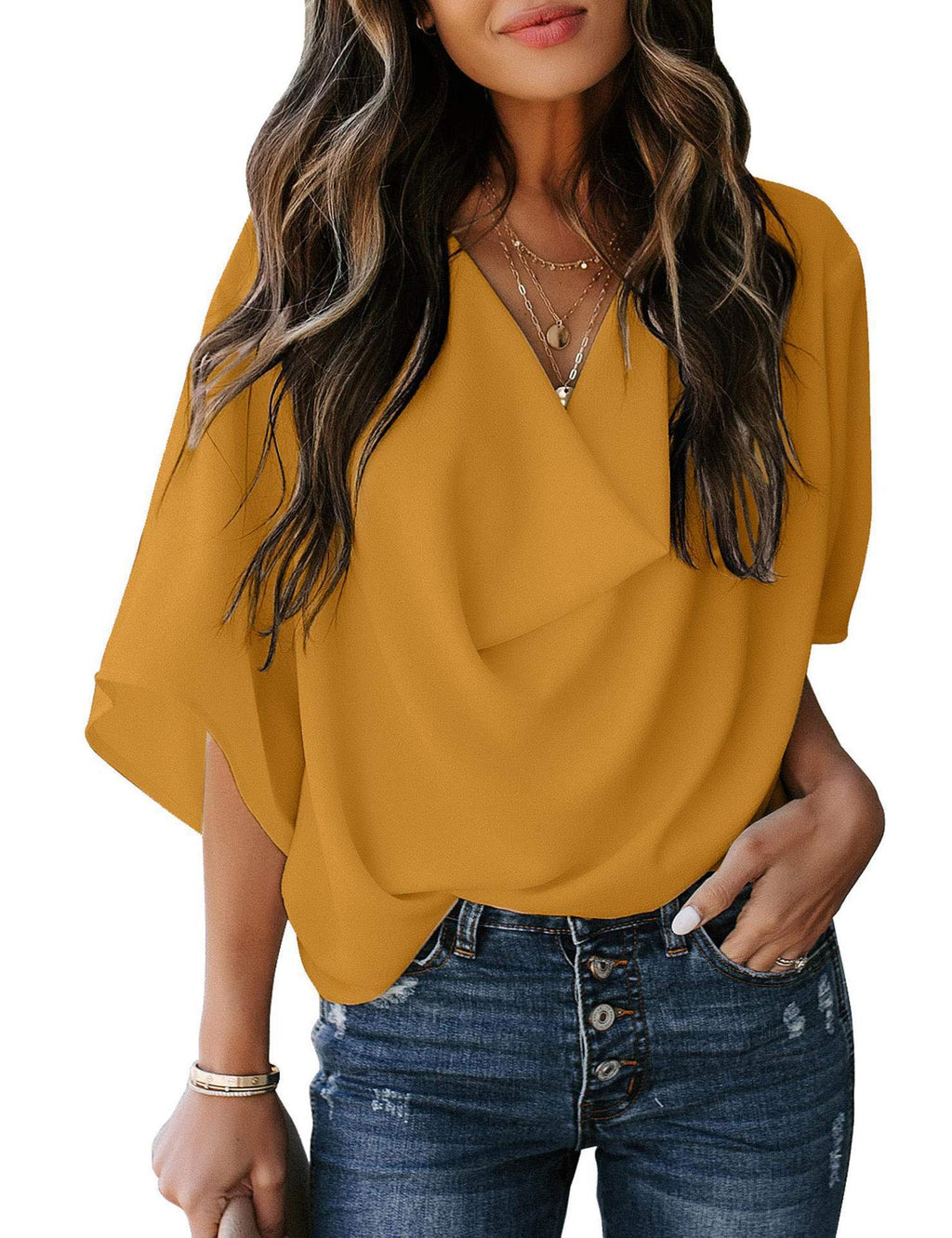 Women's Boat Neck Blouse with Casual Fit