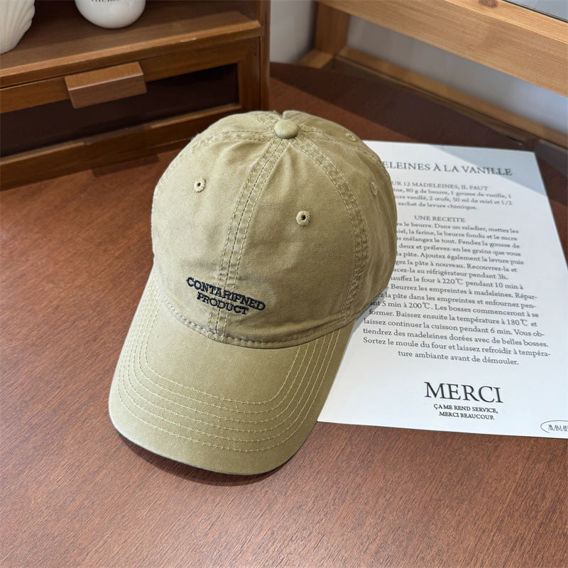 Men's Casual Embroidered Cotton Cap