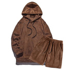 Women's Cozy Fleece Hoodie and Shorts Set