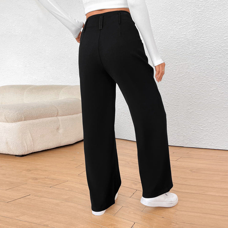 Women's High-Waisted Wide-Leg Trousers