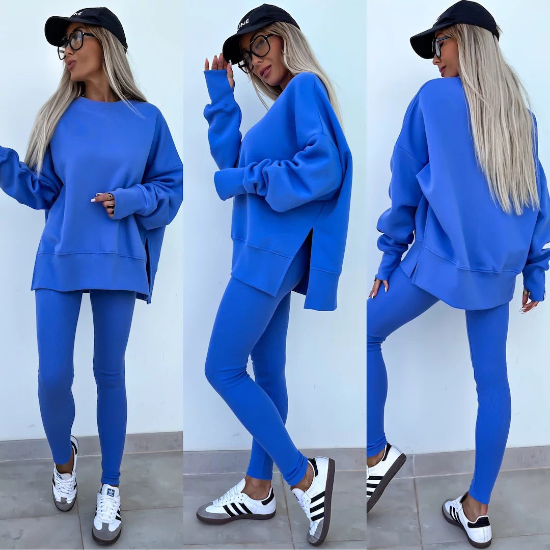 Women's Casual Oversized Sweater and Leggings Set