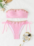Women's Bandeau Bikini with Shell Detail