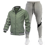 Men's Sporty Track Jacket and Jogging Pants Set