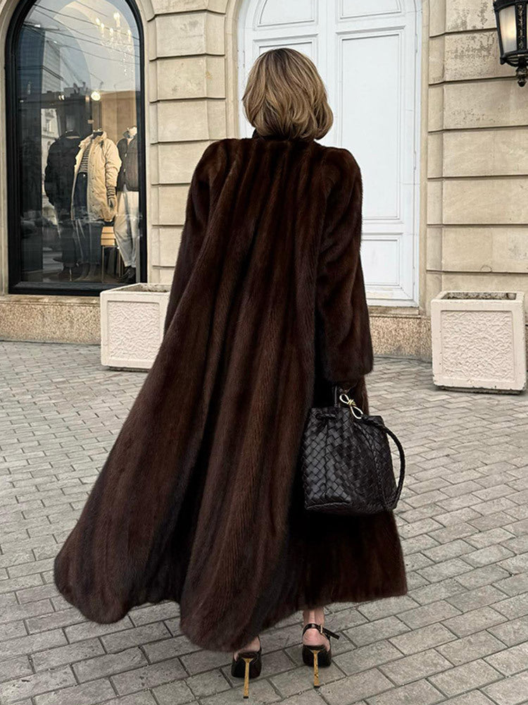 Women's Luxurious Faux Fur Coat