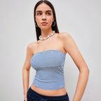 Women's Striped Bandeau Top