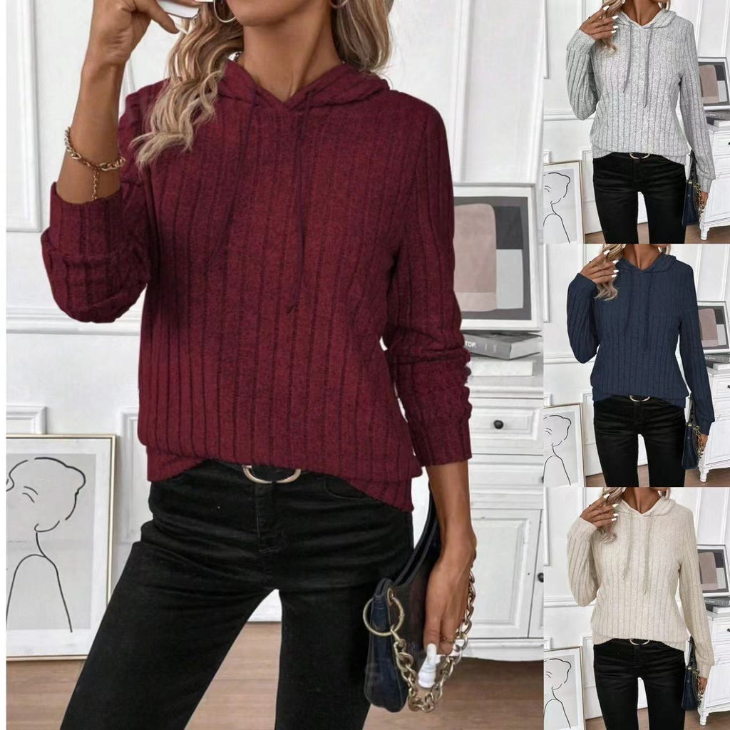 Women's Ribbed Fleece Hoodie