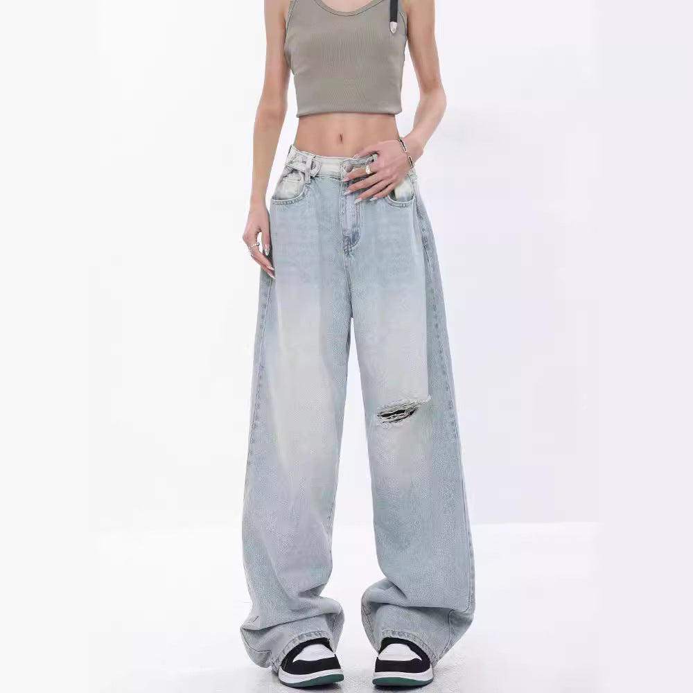 Women's High-Waisted Baggy Jeans