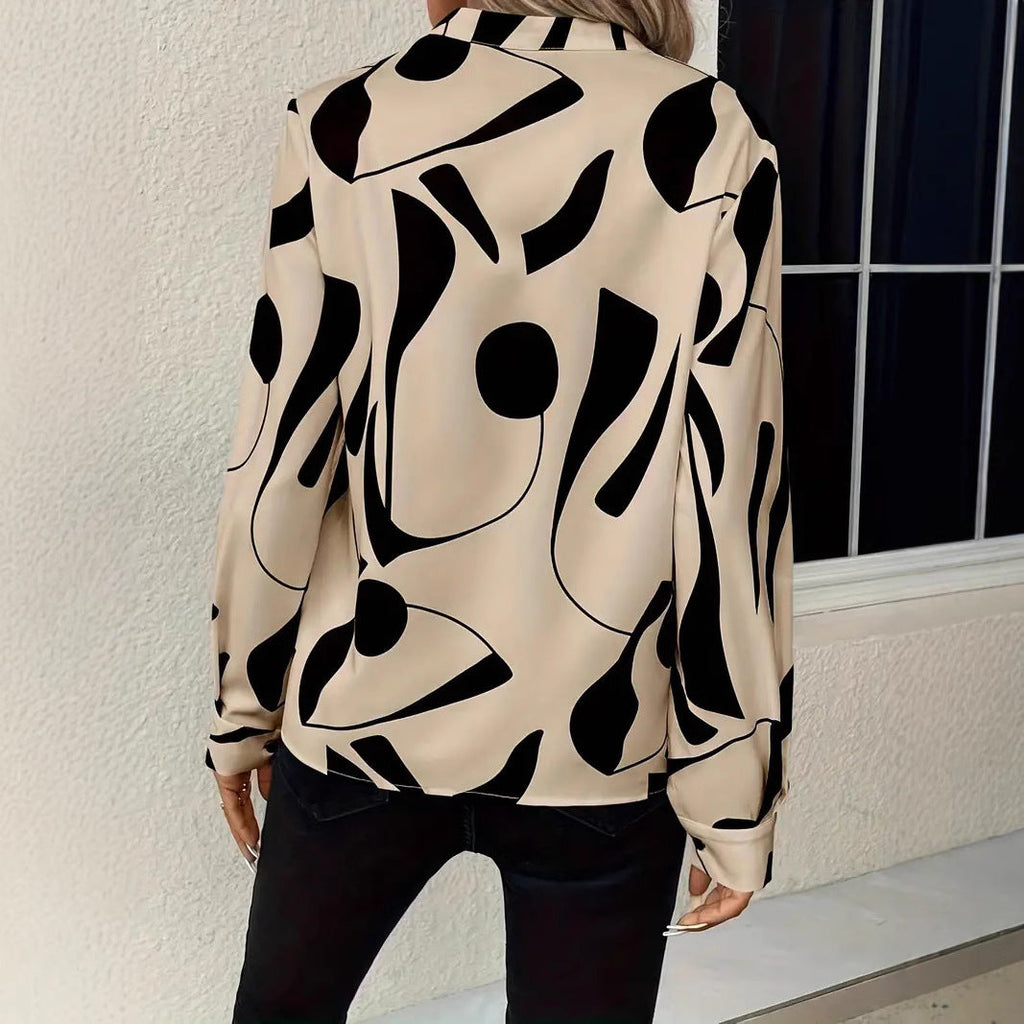 Elegant Women's Blouse with Modern Pattern