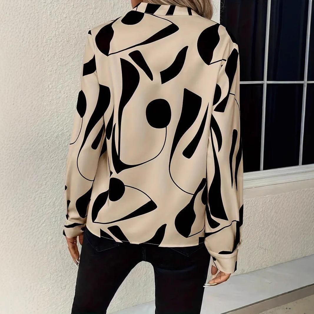 Elegant Women's Blouse with Modern Pattern