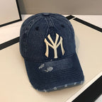 Men's Distressed Denim Baseball Cap Kalsten