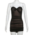 Women's Bandeau Swimsuit with Sophisticated Draping