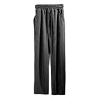 Women's Elegant Relaxed Fit Pants with Elastic Waist