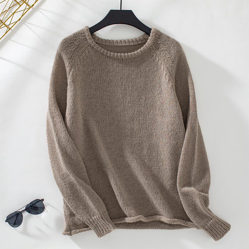 Women's Cozy Wide-Cut Knit Sweater