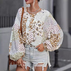 Women's Patchwork Design Blouse