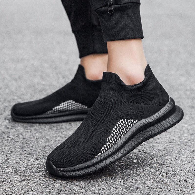 Women's Breathable Sneakers with Elastic Shaft