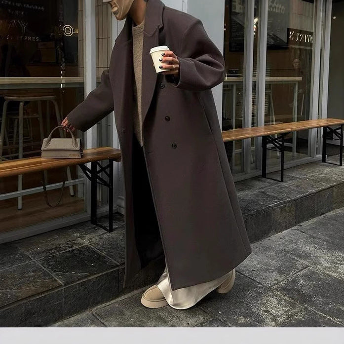 Women's Elegant Double-Breasted Transitional Coat