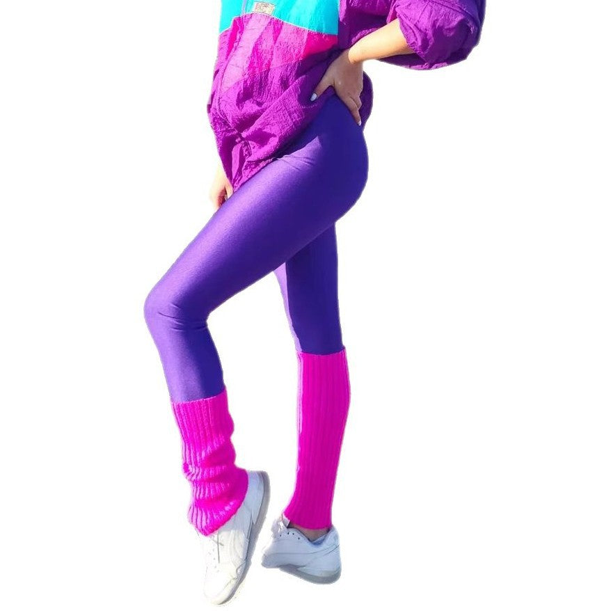Women's High-Gloss Sports Leggings with High Waist
