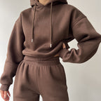 Fashionable Casual Wide-Leg Hoodie Set