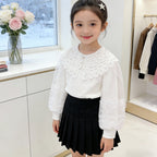 Women's Elegant Blouse with Artistic Crochet Details