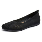 Women's Knit Ballerina Flats with Flexible Footbed