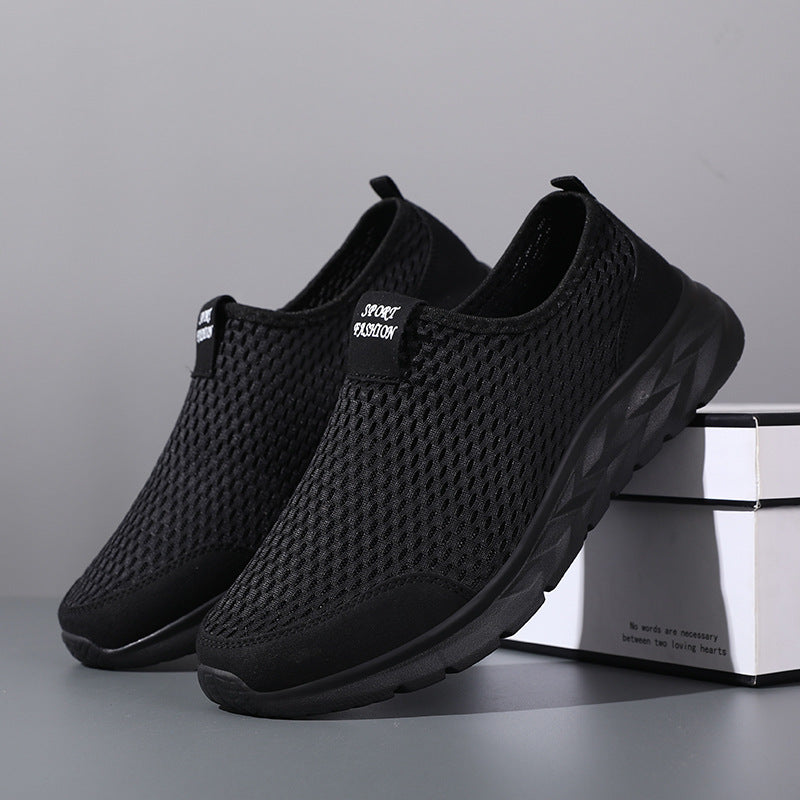 Women's Breathable Slip-On Sports Shoes with Elastic Entry