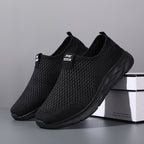 Women's Breathable Slip-On Sports Shoes with Elastic Entry