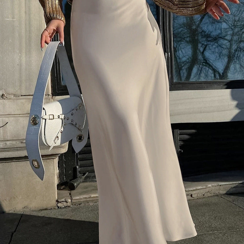 Elegant High-Waisted Maxi Skirt
