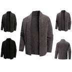 Women's Elegant Cardigan with Chic Lapel and Pockets