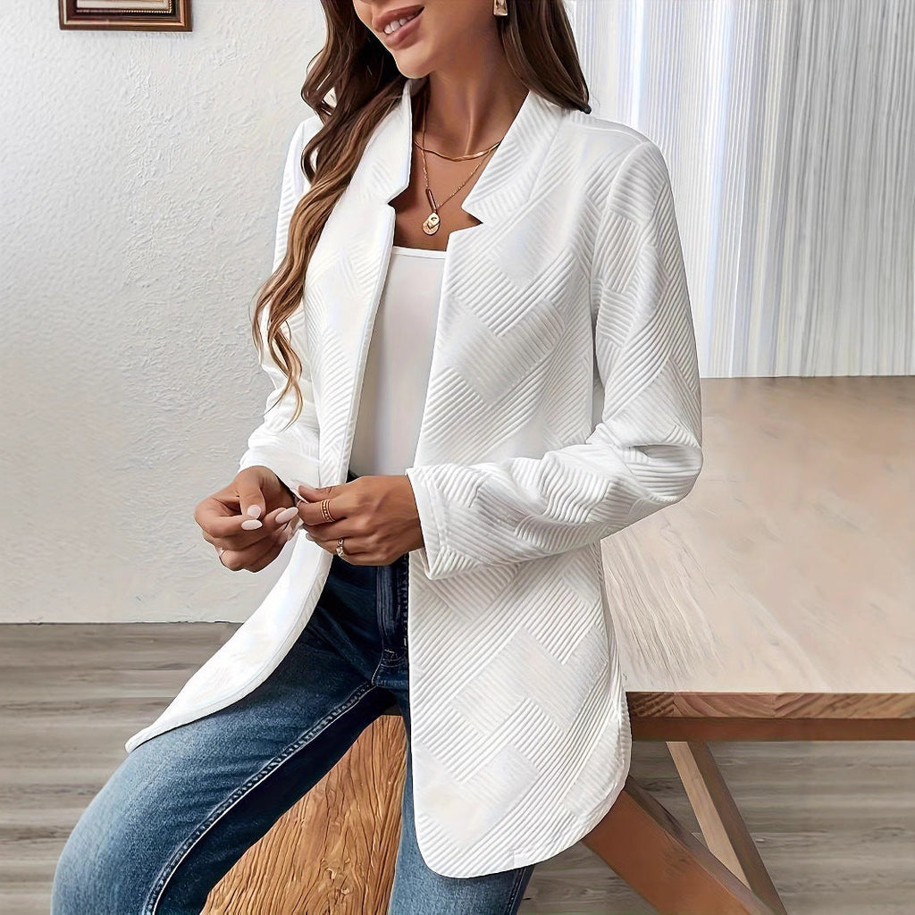 Women's Elegant and Structured Minimalist Blazer Jacket