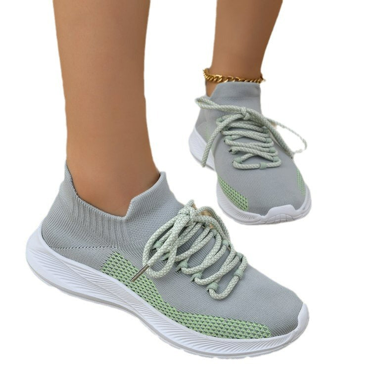 Women's Breathable Sports Sneakers with Flexible Comfort and Non-Slip Outsole