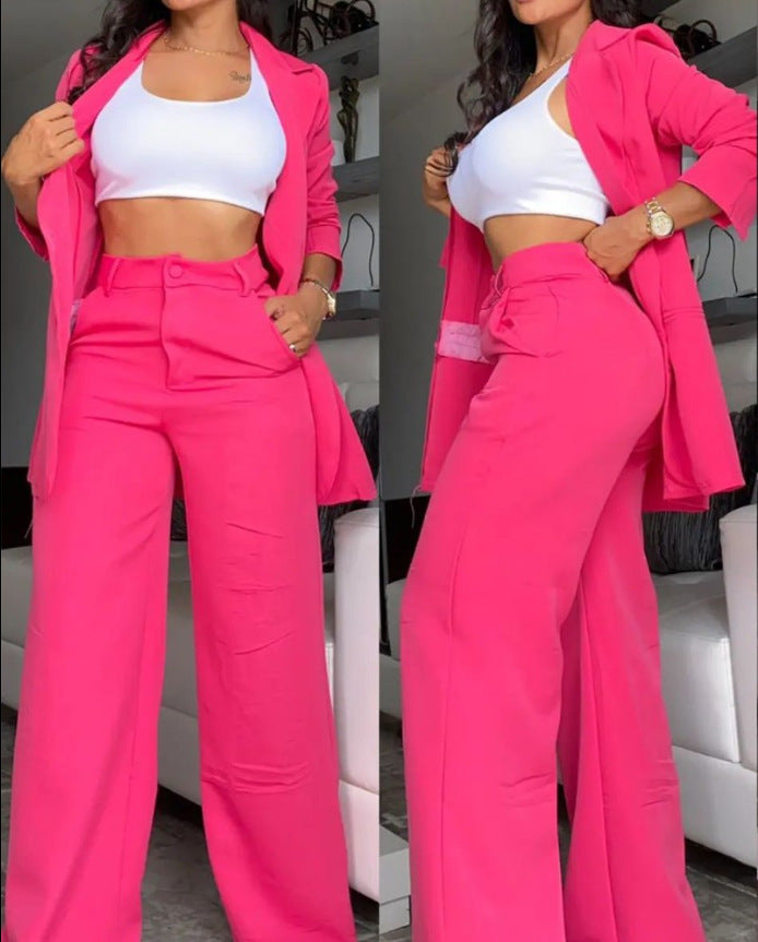 Women's Elegant and Airy Blazer and Pants Set
