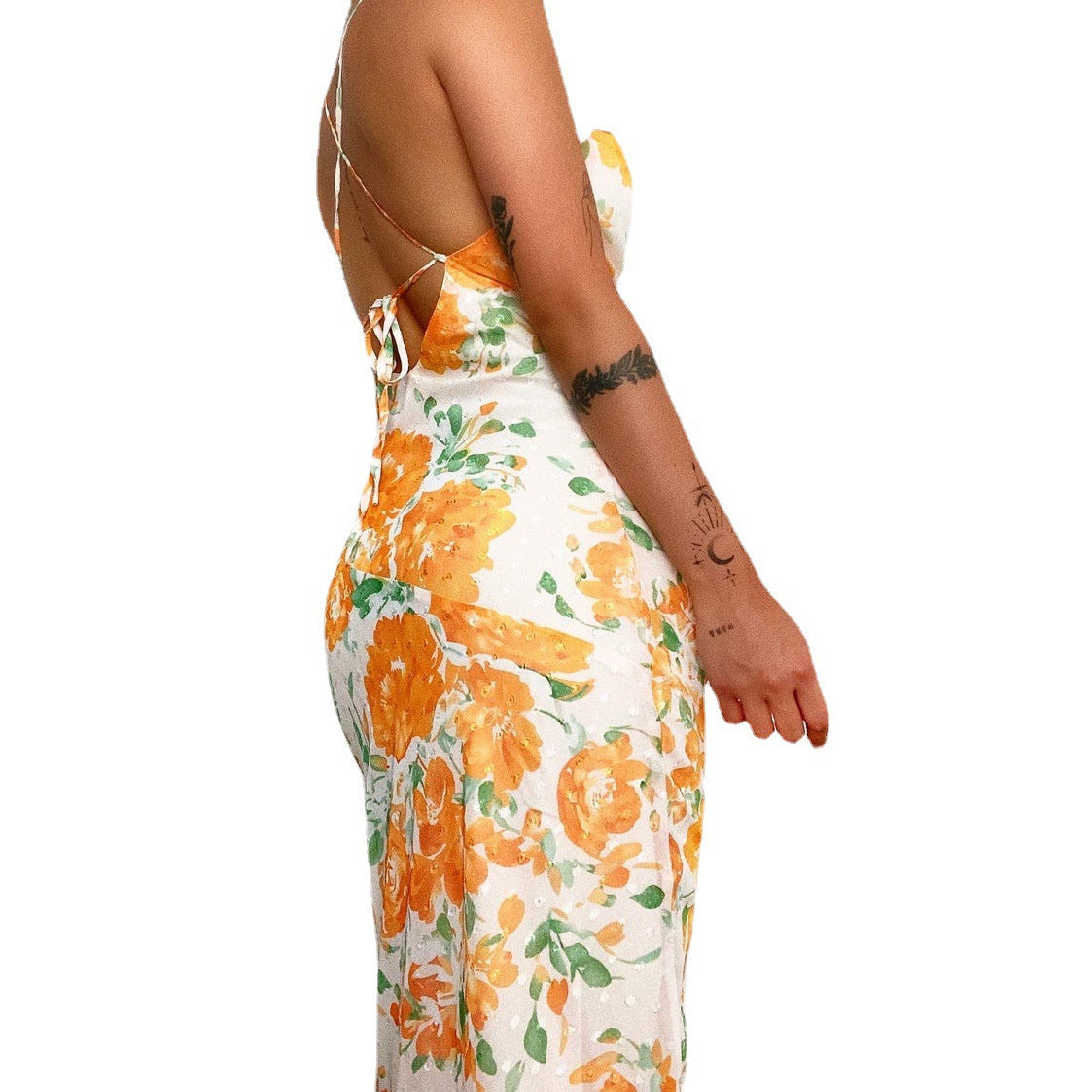 Women's Floral Print Maxi Dress