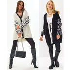 Women's Leopard Print Button-Up Cardigan