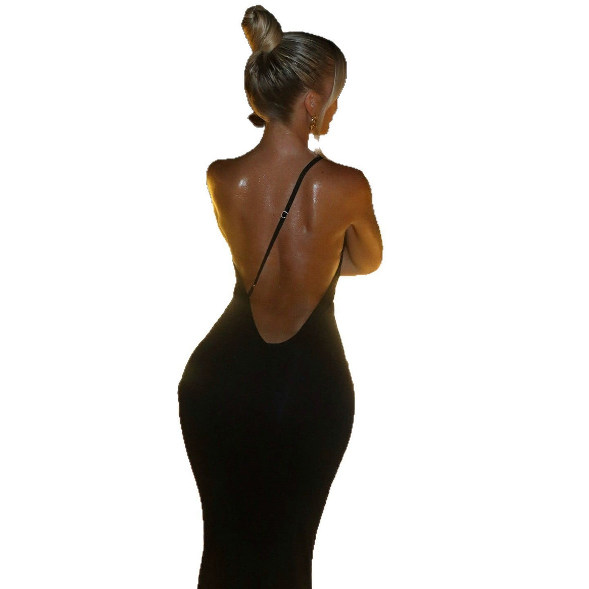 Women's One-Shoulder Maxi Dress