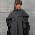 Women's Elegant Oversized Coat with Hood