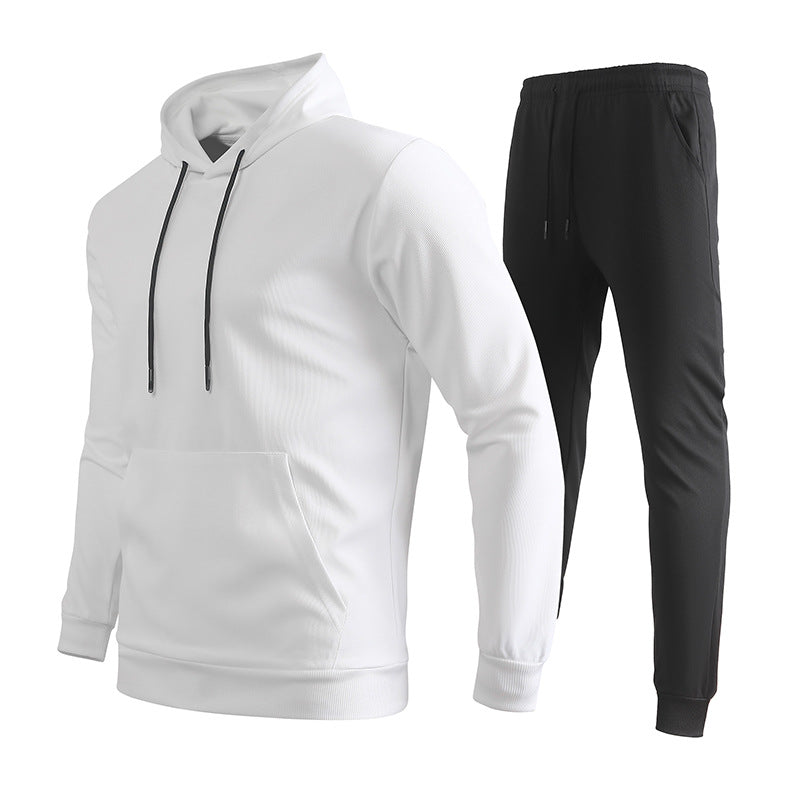 Men's performance hoodie and joggers set made of breathable functional fabric