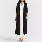 Women's Airy Maxi Skirt with Elegant V-Neck and Flowing Cut